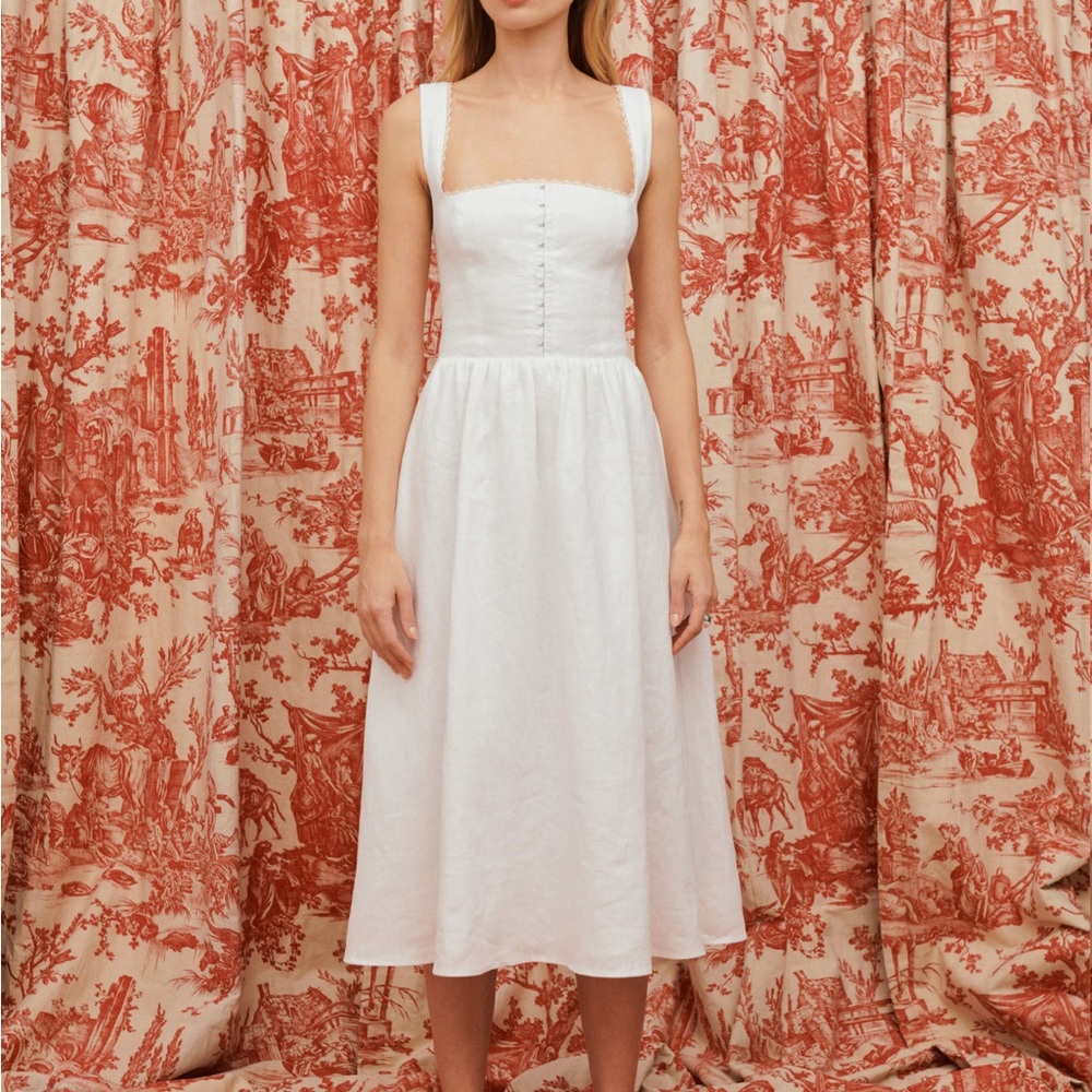 Reformation Tagliatelle Linen Dress